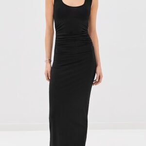 Another Tomorrow Ruched Tank Dress