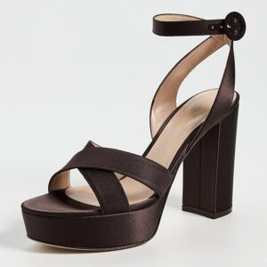 Gianvito Rossi Sabrina Satin Heeled Sandals