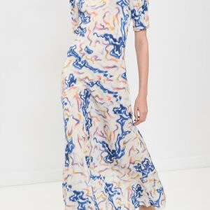 Ulla Johnson Samar Short Sleeve Silk Dress Samar Short Sleeve Silk Dress