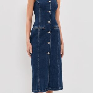 ALIGNE Santiago Denim Button Dress
