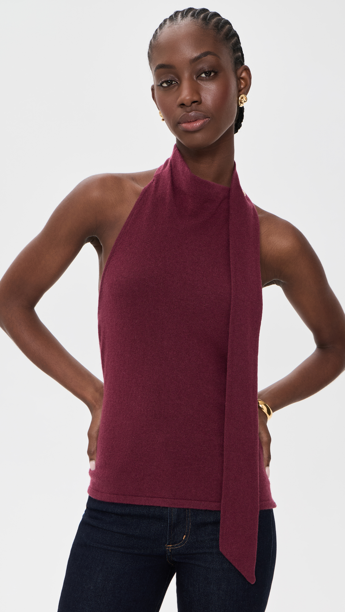 Reformation Sarah Cashmere Scarf Tank