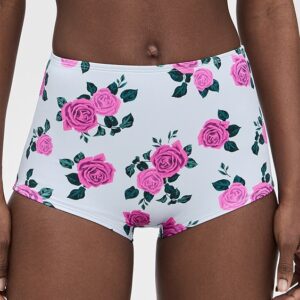 Good American Satin Boy Swim Bikini Shorts