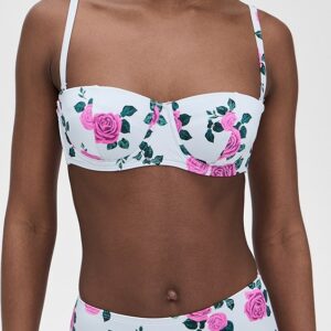 Good American Satin Underwire Bikini Top