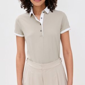 Greyson Scarlett Polo with Crowley Collar
