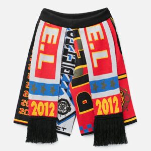 Piet Scarves Knitted Shorts (Multicolor): jacquard knit statement shorts
