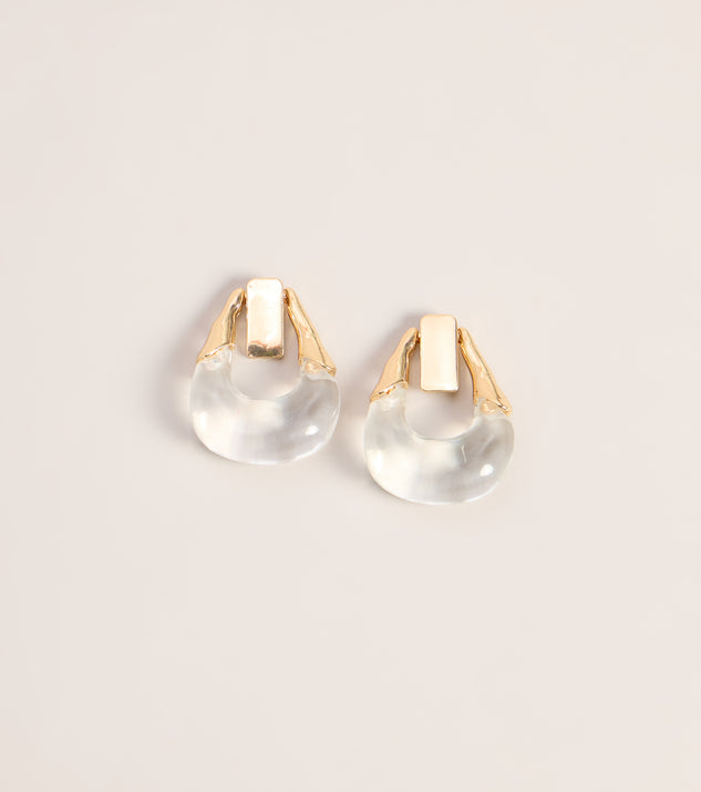 Windsor Sculpted Edge Door Knocker Earrings