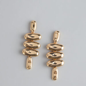 Sculpted Glow Statement Earrings