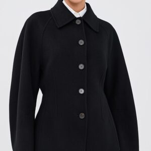 Sculptural Double-Faced Wool Jacket
