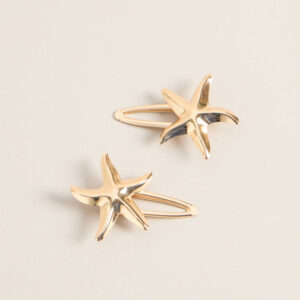 Seas The Day Starfish Hair Clip Set