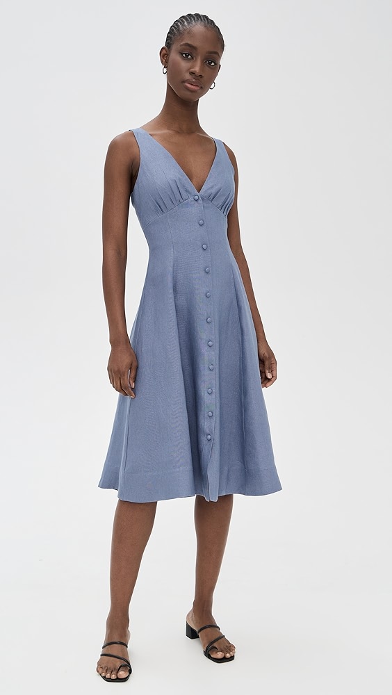 Reformation Sebastien Linen Dress