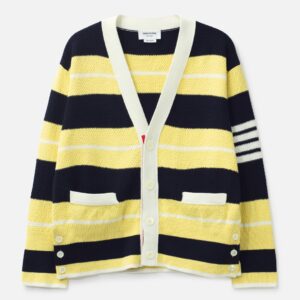 Thom Browne Seed Stitch 4-Bar Cardigan