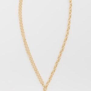 Roxanne Assoulin Semi Heart Charm and Cab Necklace