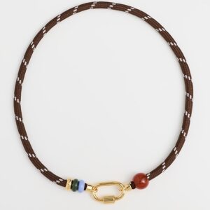 Madewell Semiprecious Carabiner Paracord Charm Necklace