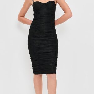 L'AGENCE Senna Lace Bustier Dress