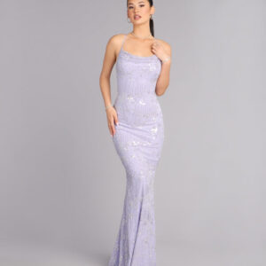 Windsor Sera Formal Sequin Beaded Mermaid Dress Sera Formal Sequin Beaded Mermaid Dress