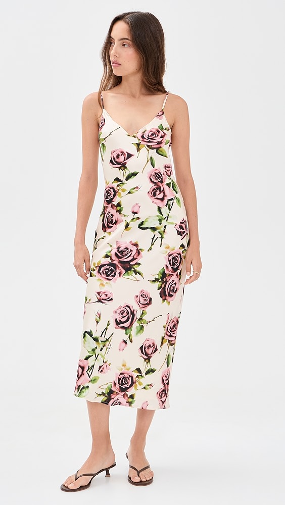 L'AGENCE Seridie Silk Slip Dress