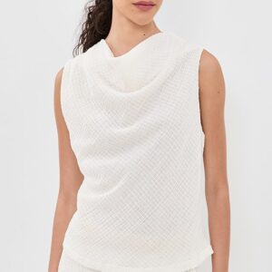 Vince Shadow Grid Cowl Neck Top Shadow Grid Cowl Neck Top