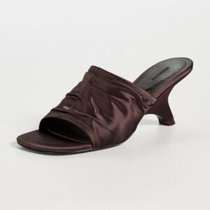 Shadow Mule Satin Sandals