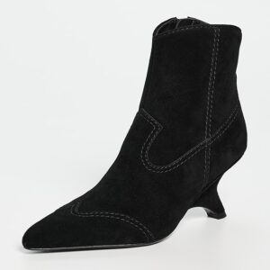 Shadow Suede Western Ankle Boots