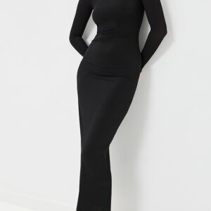 WARDROBE.NYC Sheer Midi Dress