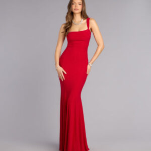 Sheila Glitter Lace-Up Formal Dress
