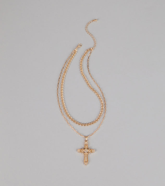 Windsor Shining Faith Cross Chain Necklace