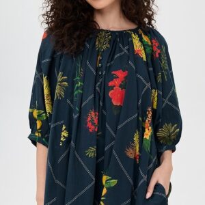 Coniglio Palm Beach Shirred Half Placket Mini Dress Shirred Half Placket Mini Dress