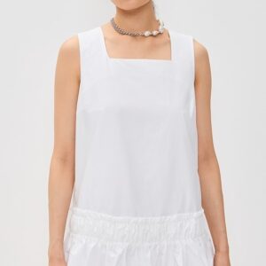 English Factory Shirring Detailed Sleeveless Dress