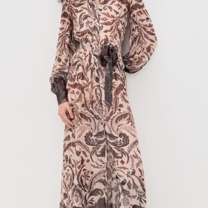 Shirt Dress with Belt and Slip