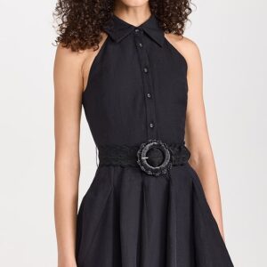 Short Dress With Buckle Belt