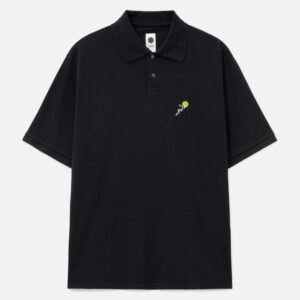 vowels Short Sleeve Pique Polo