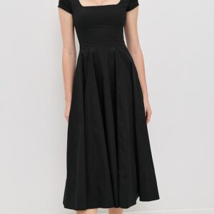 STAUD Short Sleeve Wells Dress