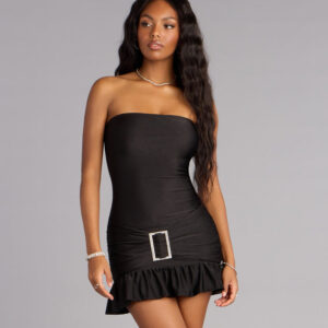 Show Stopper Strapless Mini Dress