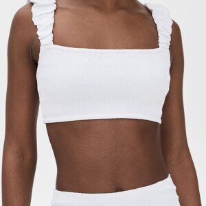 Sea Shyla Solid Smocked Bikini Top Shyla Solid Smocked Bikini Top