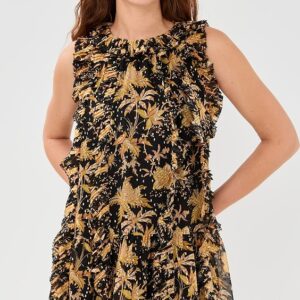 Ulla Johnson Signe Ruffled Silk Mini Dress
