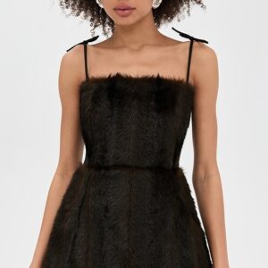 Sigrid Faux Fur Dress