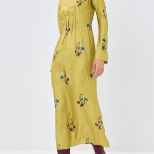 Marni Silk Long Sleeve Dress Silk Long Sleeve Dress