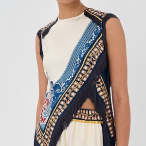 Silk Scarf Top