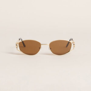 Windsor Sleek Off-Duty Vibe Oval Sunglasses