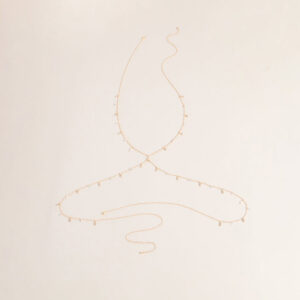 Sleek Shine Rhinestone Body Chain
