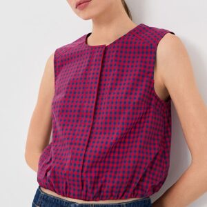 SIMKHAI Sleeveless Button Down Top