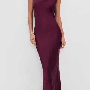 Norma Kamali Sleeveless Low Back Drape Gown