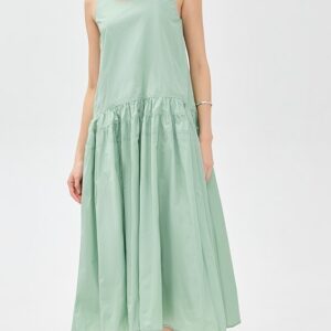Sleeveless Taffeta Dress