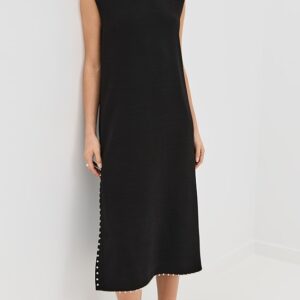Sleevless Dress with Studs