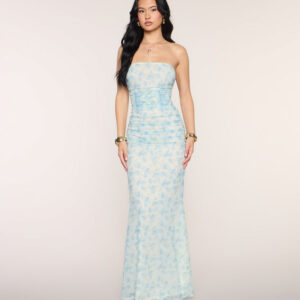 Small Talk Floral Mesh Maxi Dress