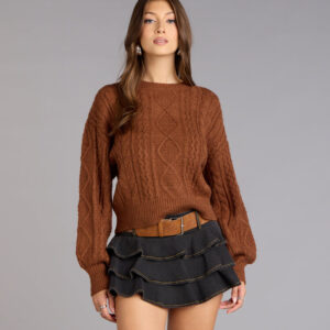 Windsor Snuggle Season Cable Knit Sweater Snuggle Season Cable Knit Sweater