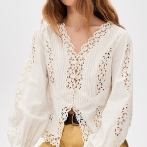 Sea Sofia Embroidered Long Sleeve Blouse