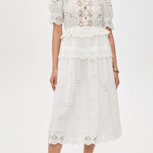 Sea Sofia Embroidery Puff Sleeve Dress