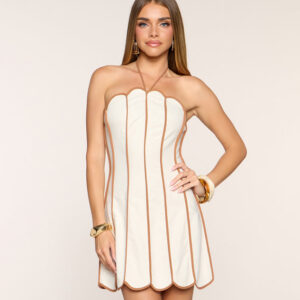 Windsor Sofia Linen Halter Mini Dress Sofia Linen Halter Mini Dress