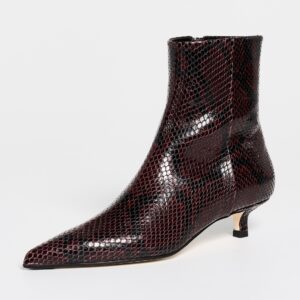 Sofie Snake Print Ankle Boots